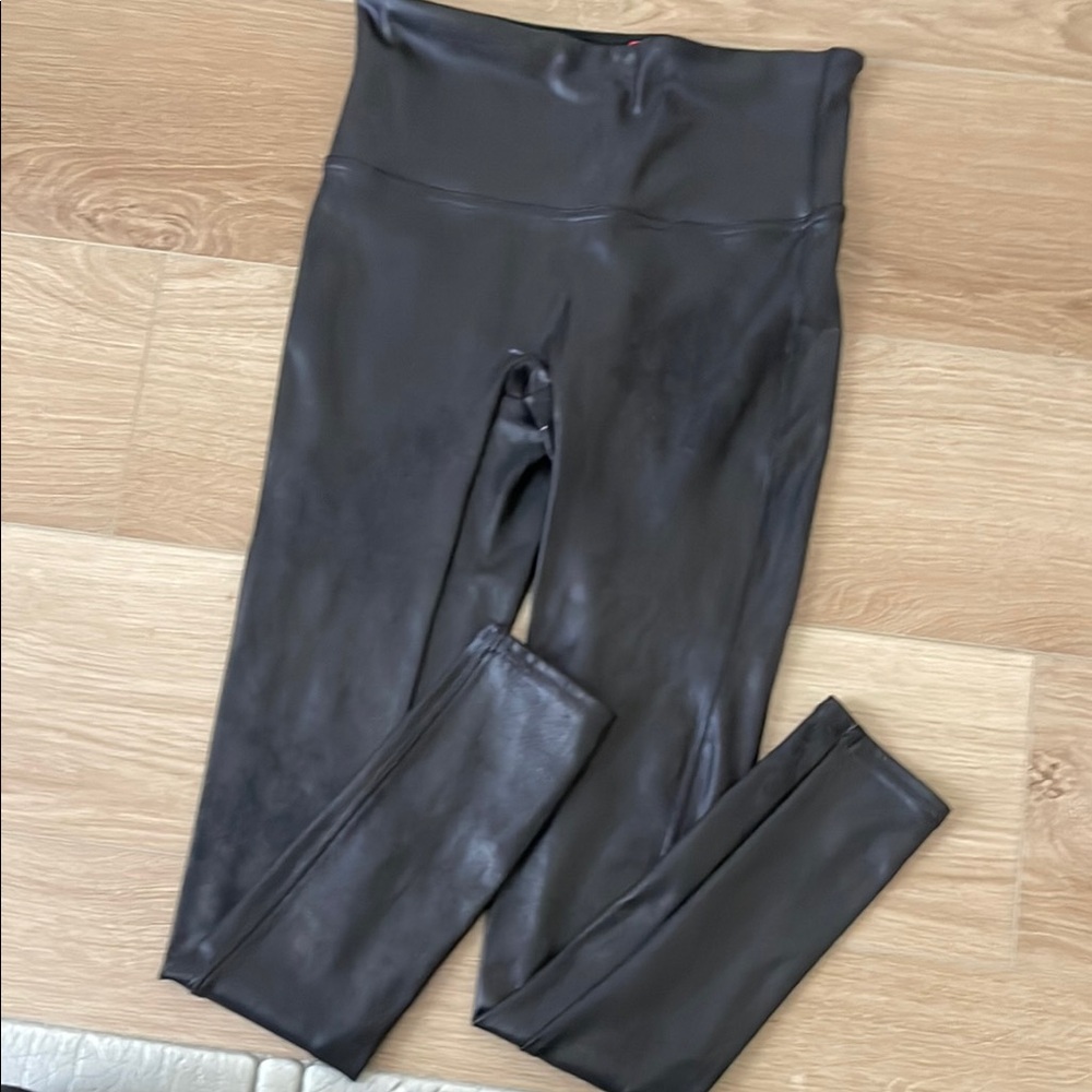 Black Faux Leather Leggings